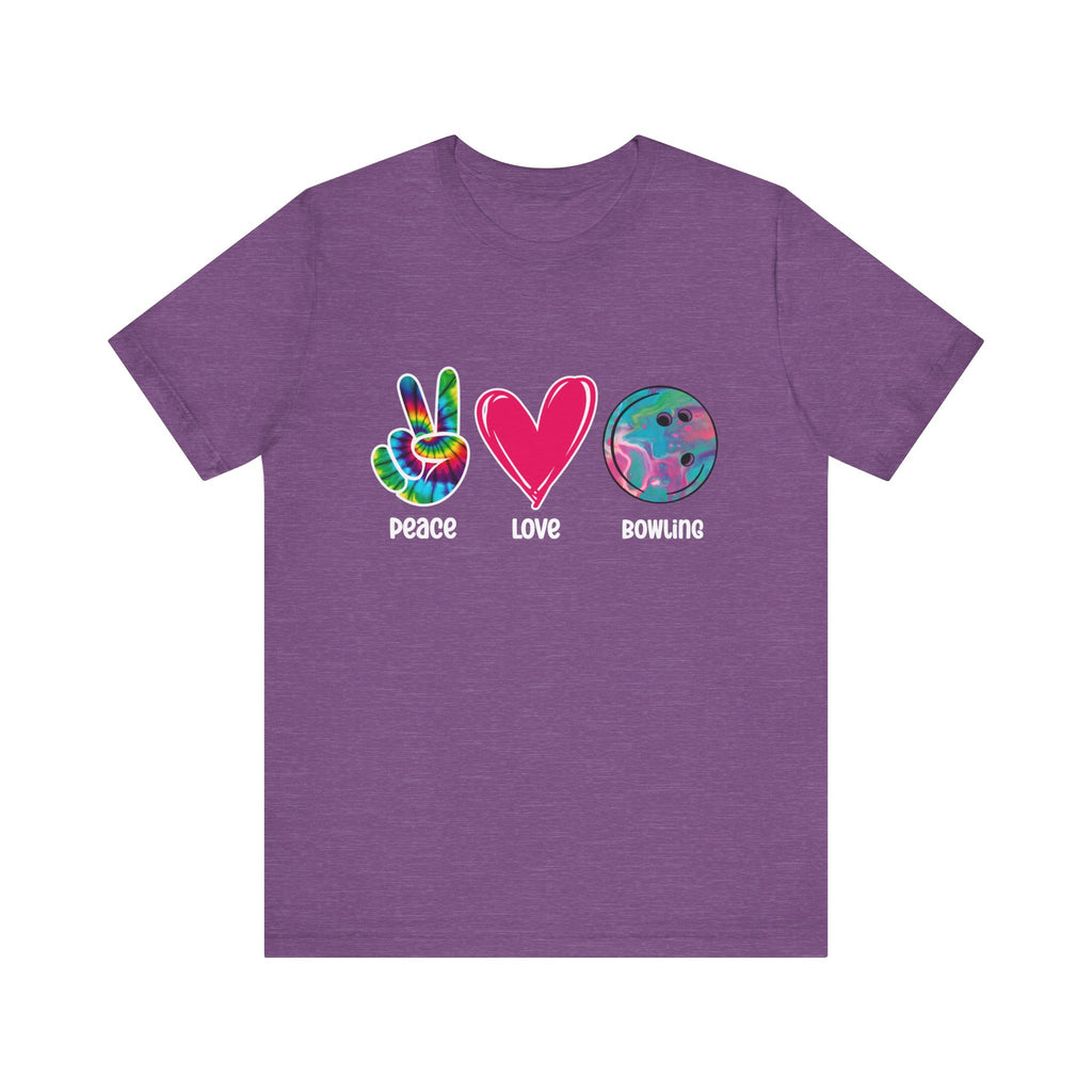 Peace Love Bowling Short Sleeve Tee