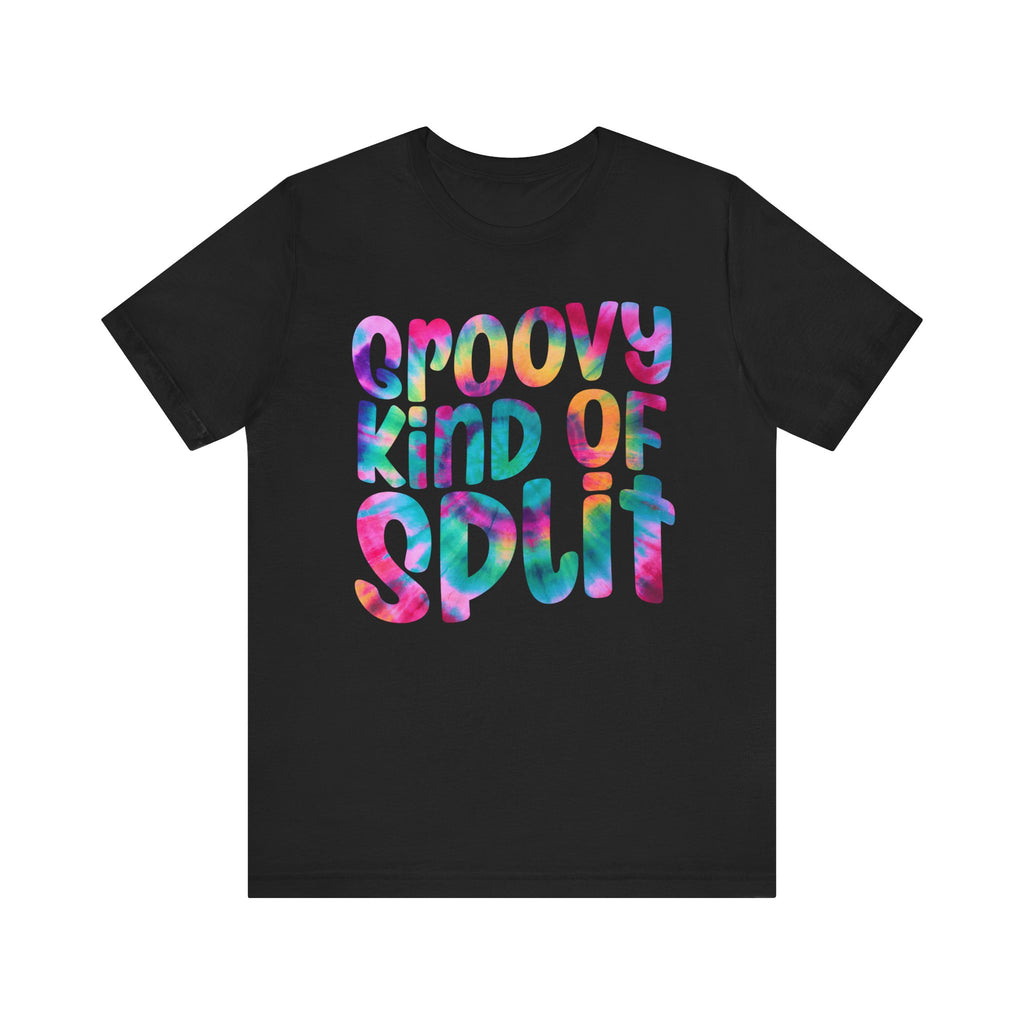 Groovy Kind of Split Short Sleeve Tee