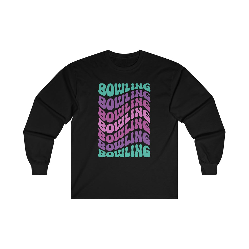 Bowling Retro Wave Long Sleeve Tee