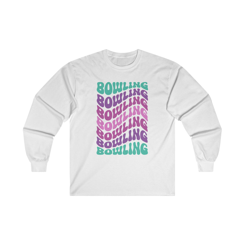 Bowling Retro Wave Long Sleeve Tee