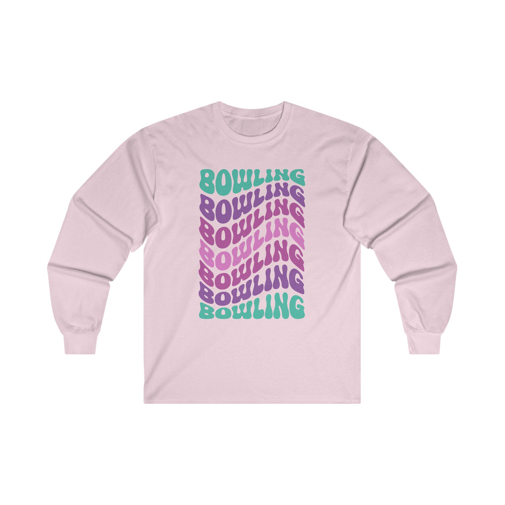 Bowling Retro Wave Long Sleeve Tee