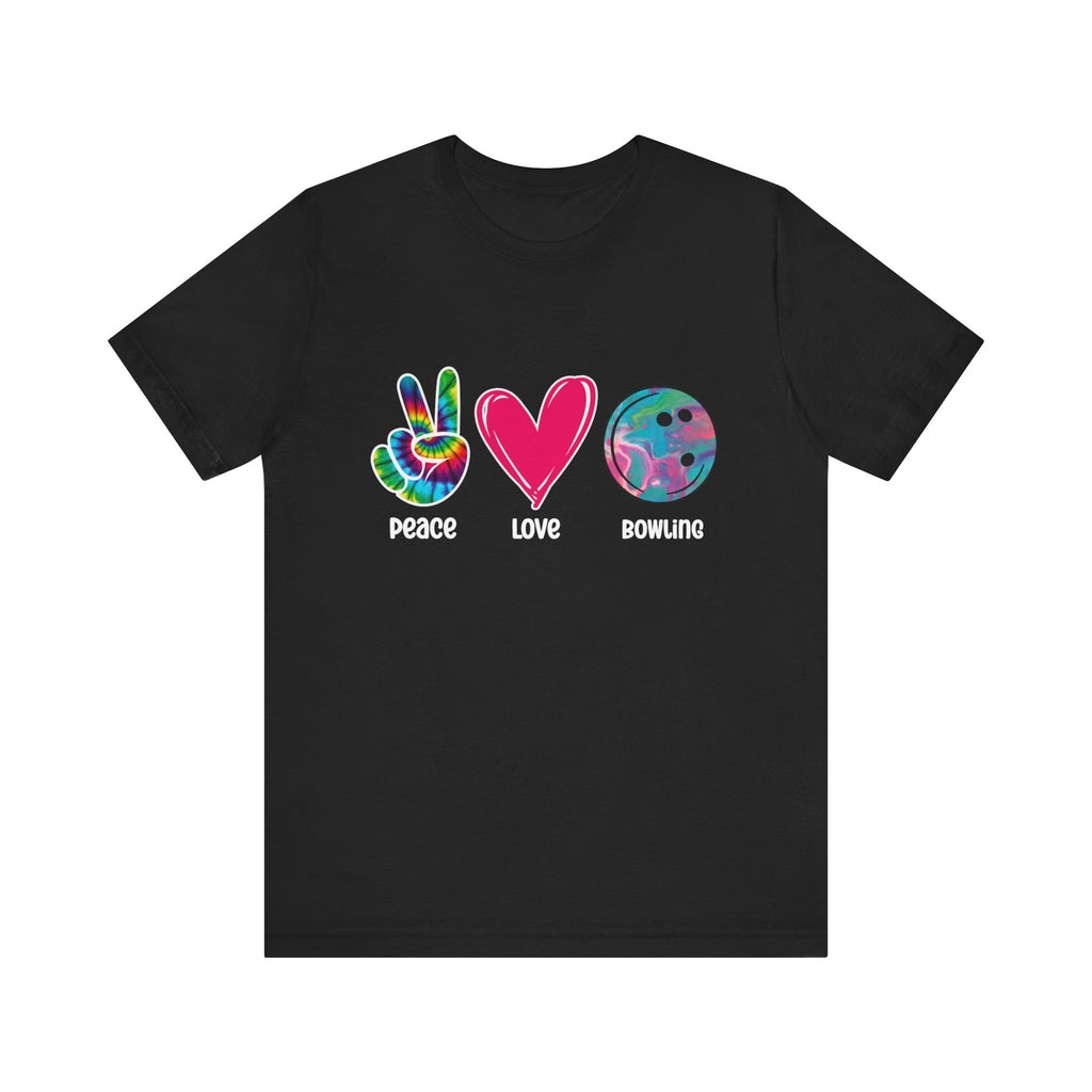 Peace Love Bowling Short Sleeve Tee