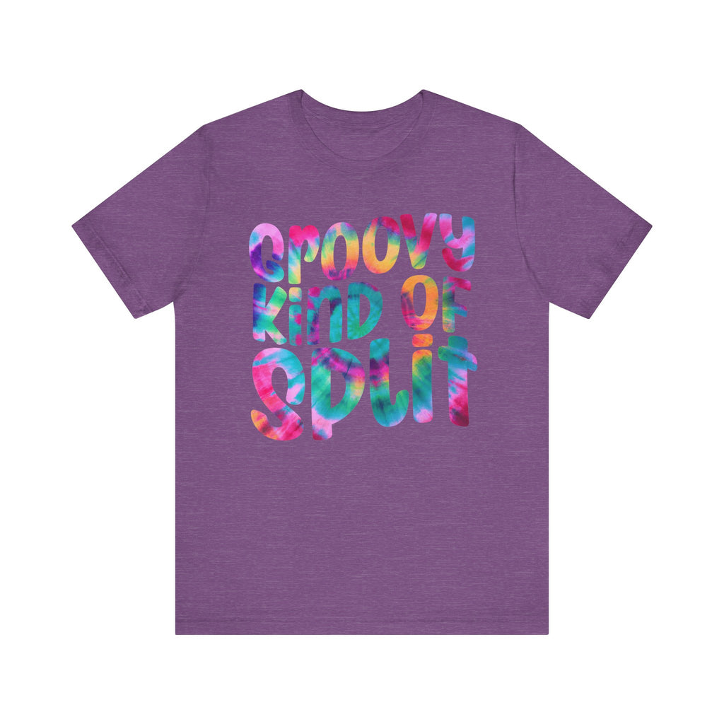 Groovy Kind of Split Short Sleeve Tee